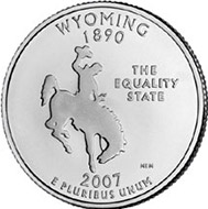 25 центов (Wyoming, 1890), США