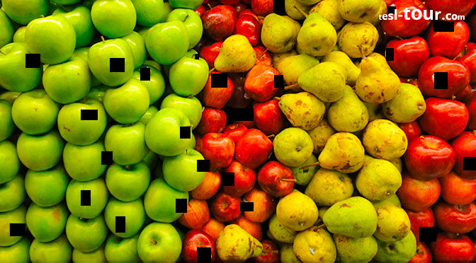 Яблоки зеленые, яблоки красные, груши, и снова яблоки красные. Откуда в Панаме яблоки и груши?