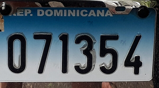 Про красивые доминиканские автомобильные номера