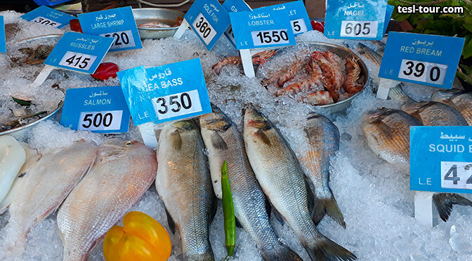 Сколько стоит свежеприготовленная рыба в ресторанах Египта? Средние цены на египетские морепродукты в EGP (или L.E.), а также и в рублях